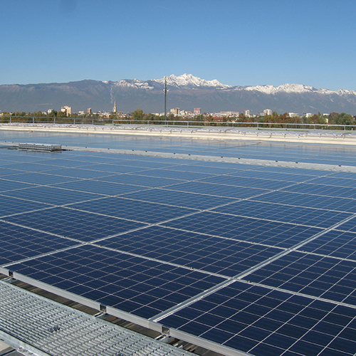 Photovoltaic plant on the headquarter roof