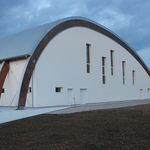 New town sports hall in Povoletto