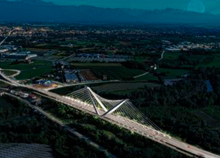 Nuovo ponte sul fiume Meduna